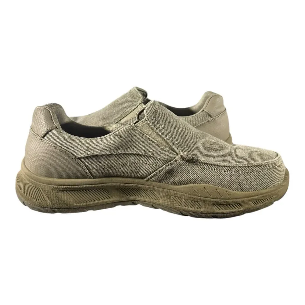 Skechers Men's Expected Avillo Relaxed Fit Slip-On Shoes Khaki Size 11